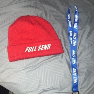 Full send lanyard & beanie